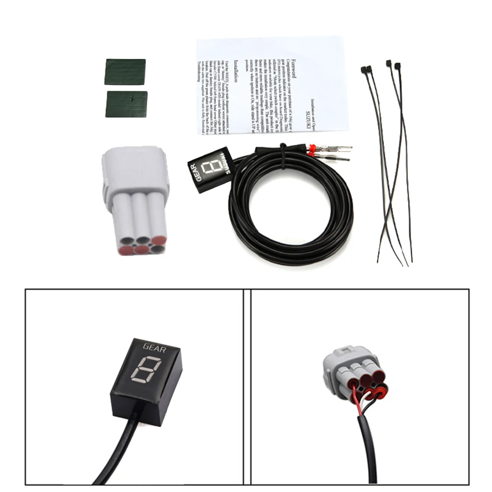 Мотоцикл 1 6 уровень светодиодный индикатор скорости передач ECU разъем Индикатор