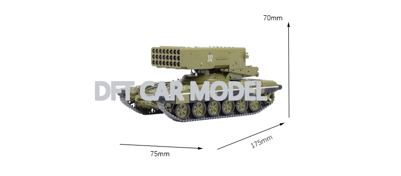 1:43 Масштаб сплава TOS-1A(T-90) Танк модель детского игрушечный танк авторизованный игрушки для детей