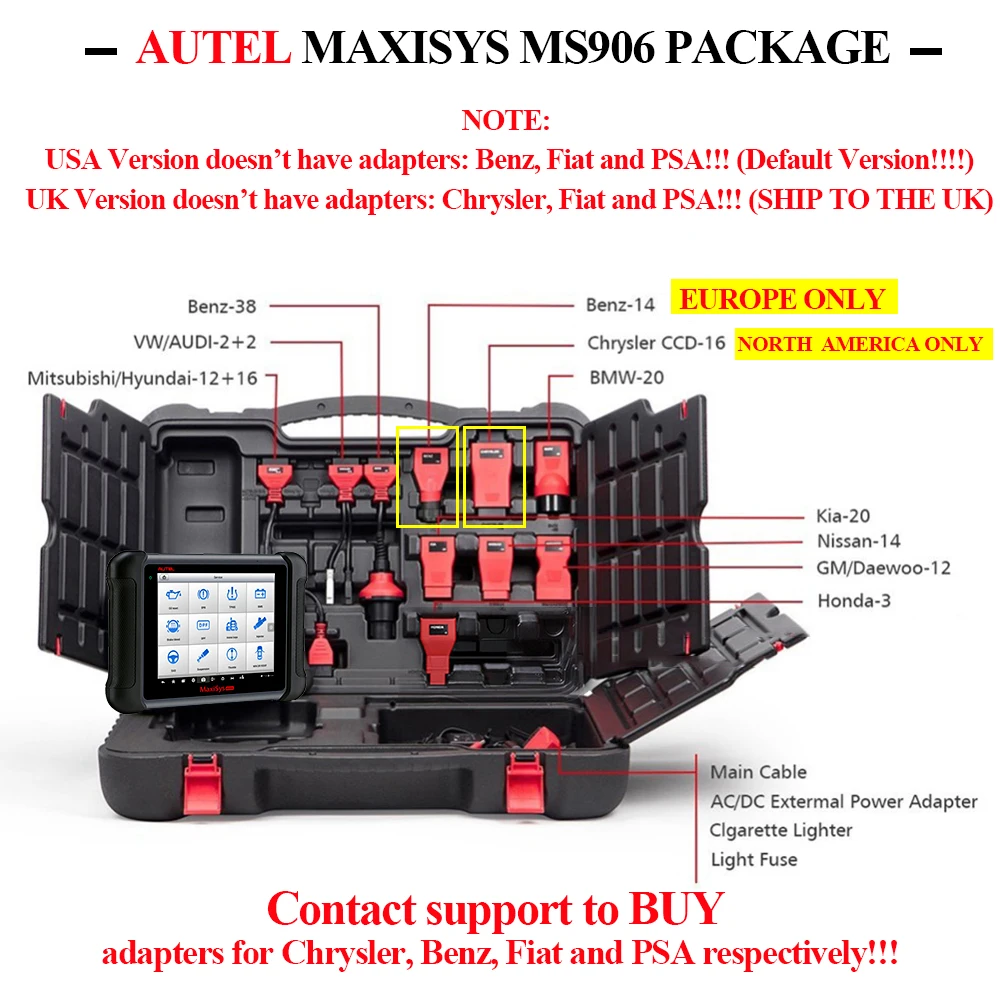 

Autel MaxiSys MS906 Automotivo ECU OBD2/EOBD DS808 AUTEL TPMS MS908 OBD