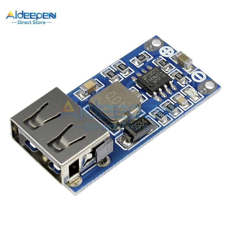 Плата питания DC-DC 9 В 12 24 до 5 3 А USB понижающий стабилизатор напряжения