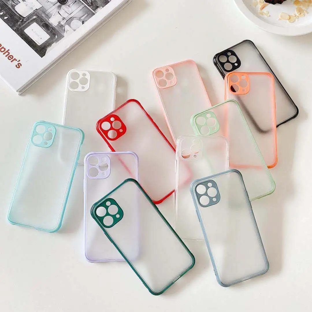 

Luxury Color Contrast Silica Case For IPhone 11 12 Pro Max mini 7 8 6 6S Plus XR X XS MAX Case Cover