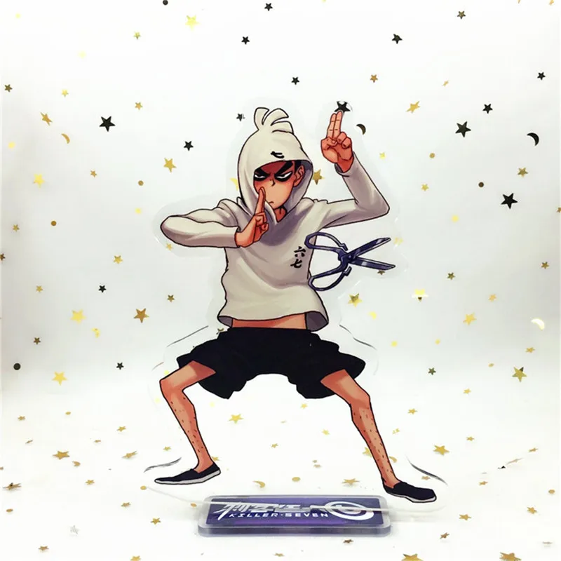 Ножницы семь цепи для брюк в стиле аниме акриловый брелок человек женщин ключ