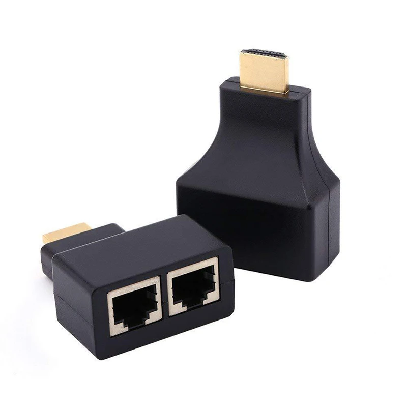 1 пара HDMI совместимый удлинитель для видео адаптер Усилитель сигнала RJ45 макс. 30 м