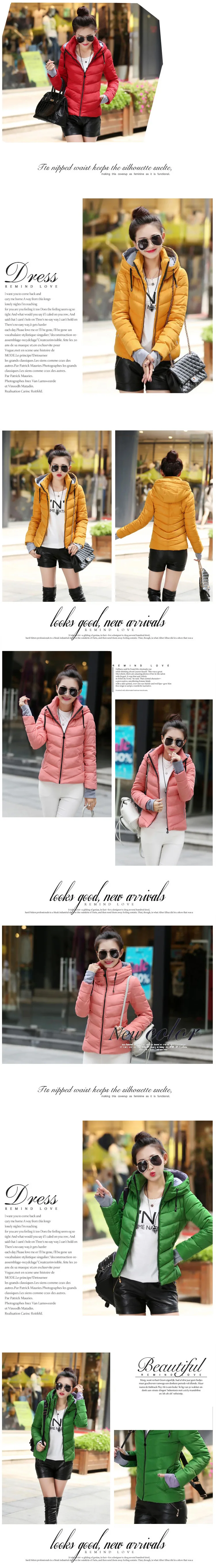 Зеленые зимние женские куртки, толстые с капюшоном, женские теплые короткие ватные пальто, модные серые перчатки на молнии, тонкая женская верхняя одежда, пальто с подкладкой