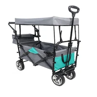multifunctional outdoor camping folding car to transport labor saving garden construction tool cart fishing luggage cart