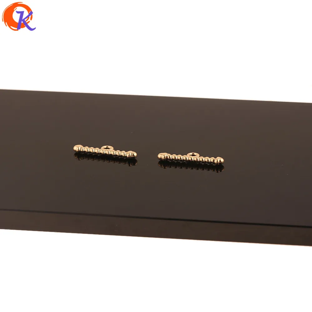 

Cordial Design 50Pcs 7*23MM Jewelry Accessories/Hand Made/DIY Earring Making/Genuine Gold Plating/Stick Shape/Jewelry Connectors