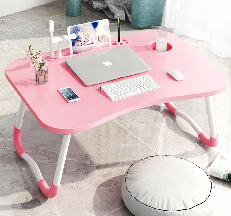 

Bed Laptop Computer Desk Office Foldable Lazy Student Dormitory Children'S Meal Writing Study Desk
