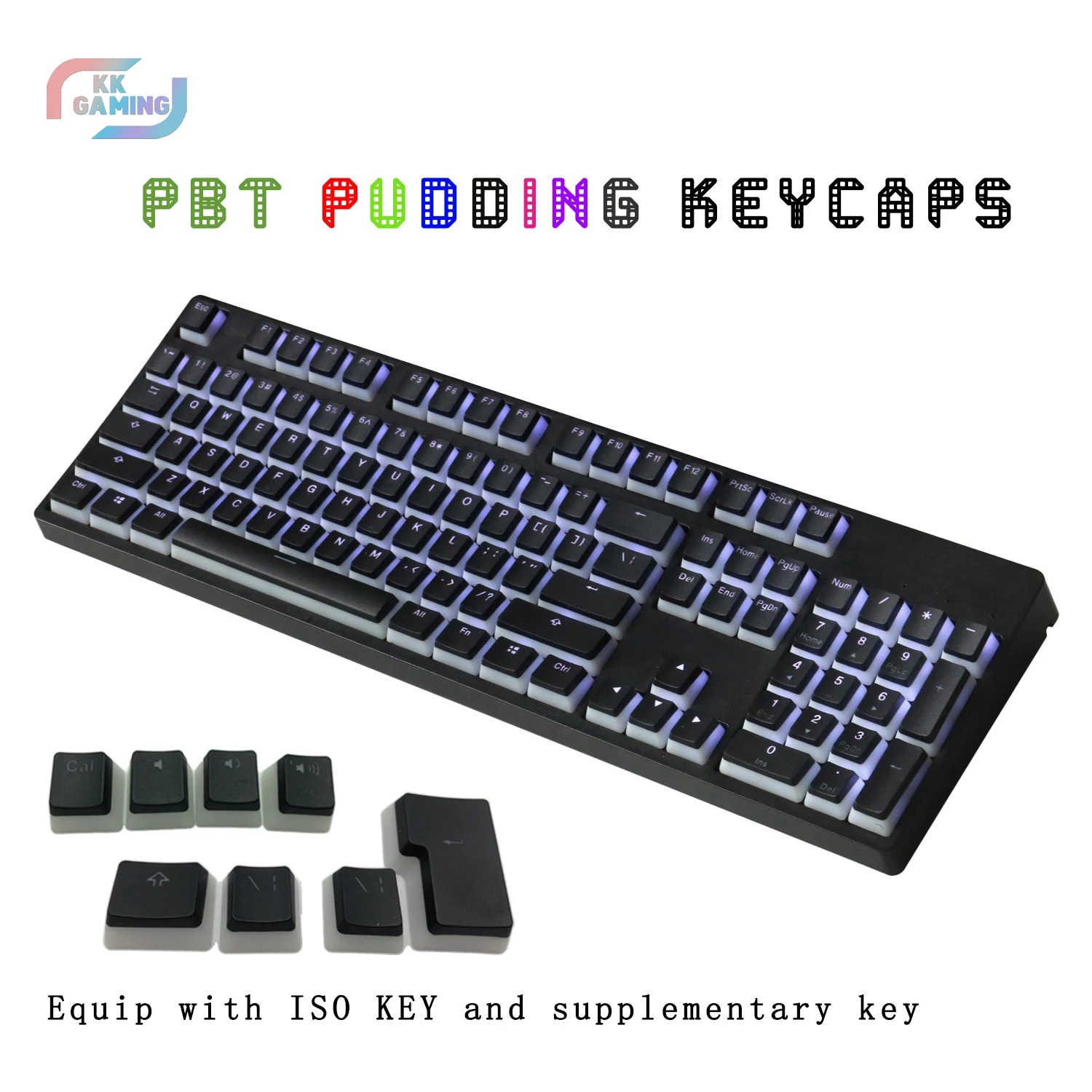 Kkgaming пудинг pbt Doubleshot колпачок для клавиш oem профиль подсветка колпачки