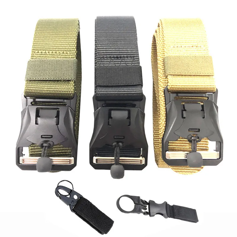 Быстросъемный тактический армейский нейлоновый поясной ремень с металлической