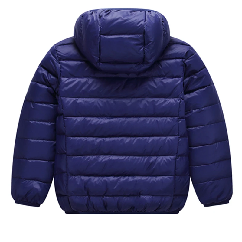 Детская куртка для мальчиков Парка девочек Светильник пуховик на утином пуху с