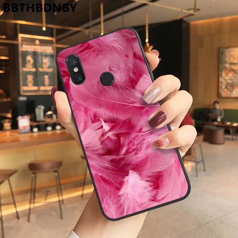 Плюшевый розовый чехол черный мягкий для телефона из ТПУ Xiaomi 8 9 se Redmi 6 6pro 6A 4X7 note 5 7 |