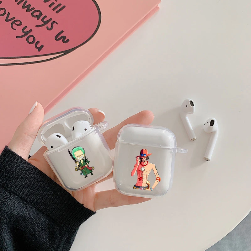 

Hot Cute Anime Choppe Zoro Cartoon Soft silicone TPU Case For AirPods Pro 12 3 Clear Wireless Bluetooth Earphone Box Cover