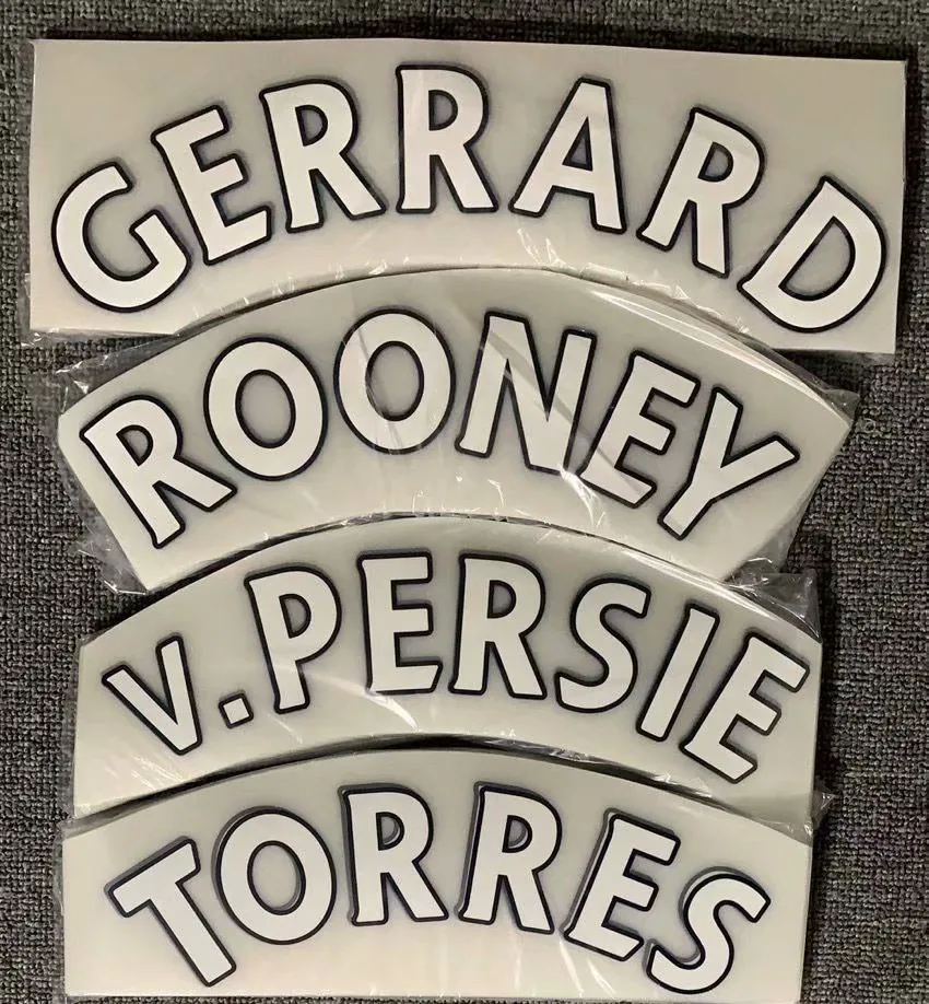 

2015-2017 RONALDO ROONEY Gerrard v.Persie Torres Lampard Nameset Printing Soccer Patch Badge
