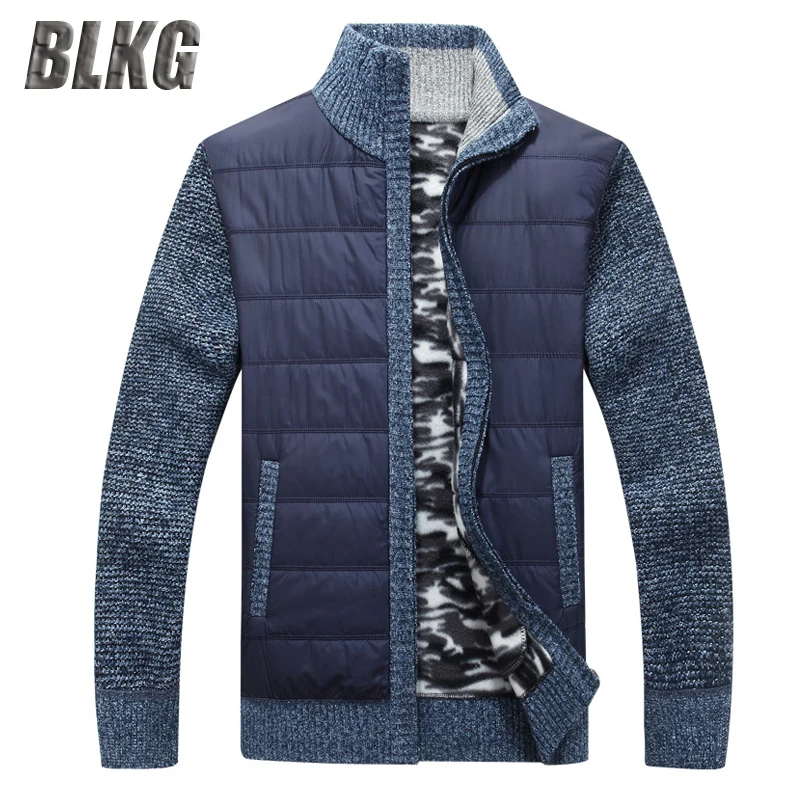 New Items Winter Sweater Men's Cardigan Male Plus Velvet Warm Thicken Coat Knit Casual Fashion Sweatercoat Pull Homme | Мужская