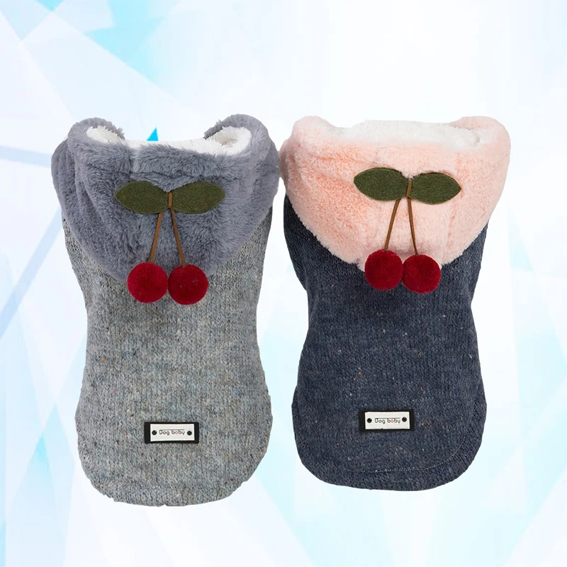 Милый кот одежда для маленьких Чихуахуа Йорки Мопс пальто зимняя кошка и собака