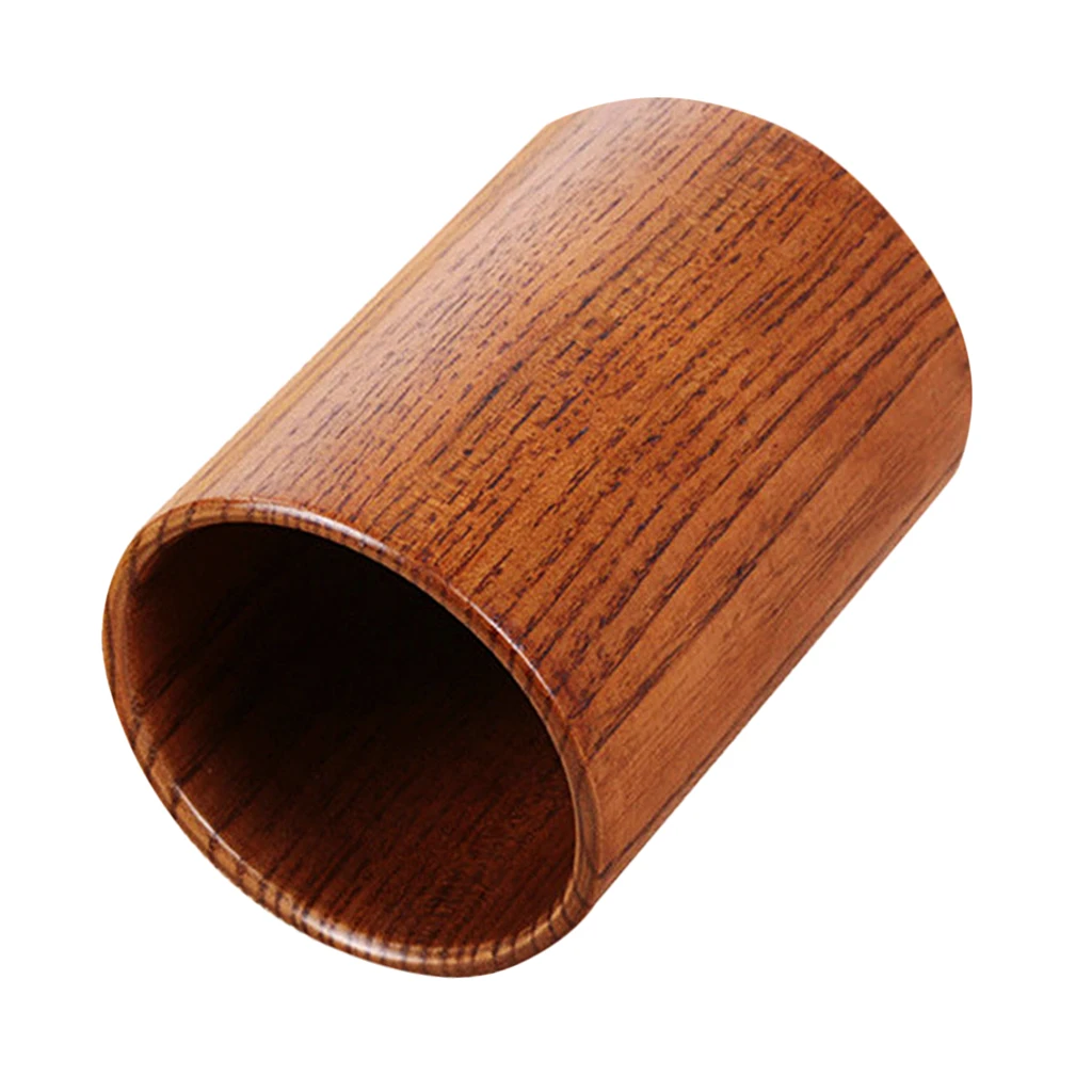 Деревянная подставка для чашек Настольный карандаш ручка круглая коробка