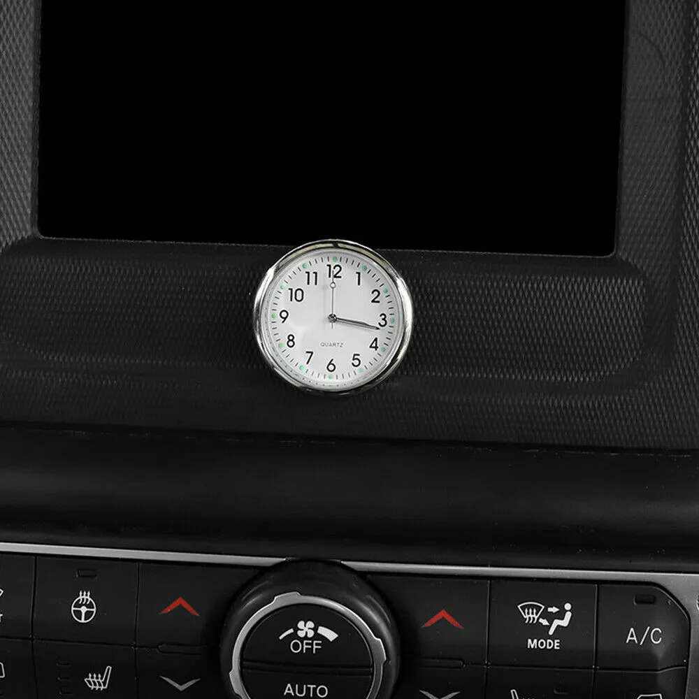 

Dashboard Car Home Clock Luminous Office Quartz Universal White Air Vent