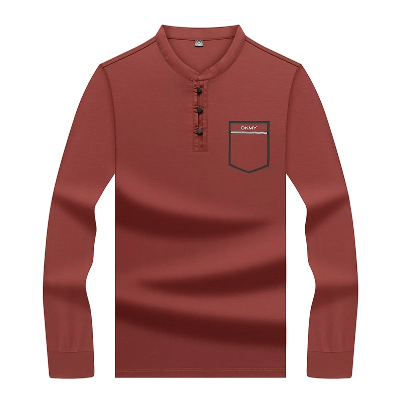 Модный лонгслив Poloshirt для мужчин брендовая одежда простые базовые футболки-поло