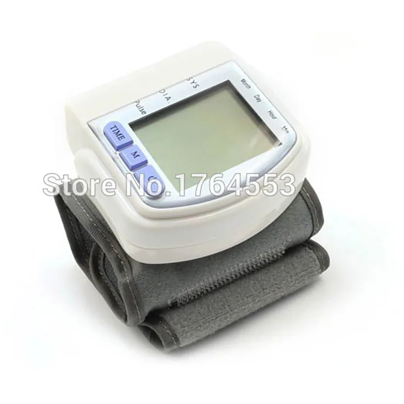 

Digital Fully Automatic Wrist Blood Pressure Monitor Sphygmomanometer Portable Heart Rate Pulse Measure Tonometer CK-102S