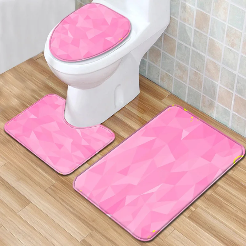 Zeegle 3 шт. коврик для ванной комнаты Набор фланель мягкая нежная Туалетная