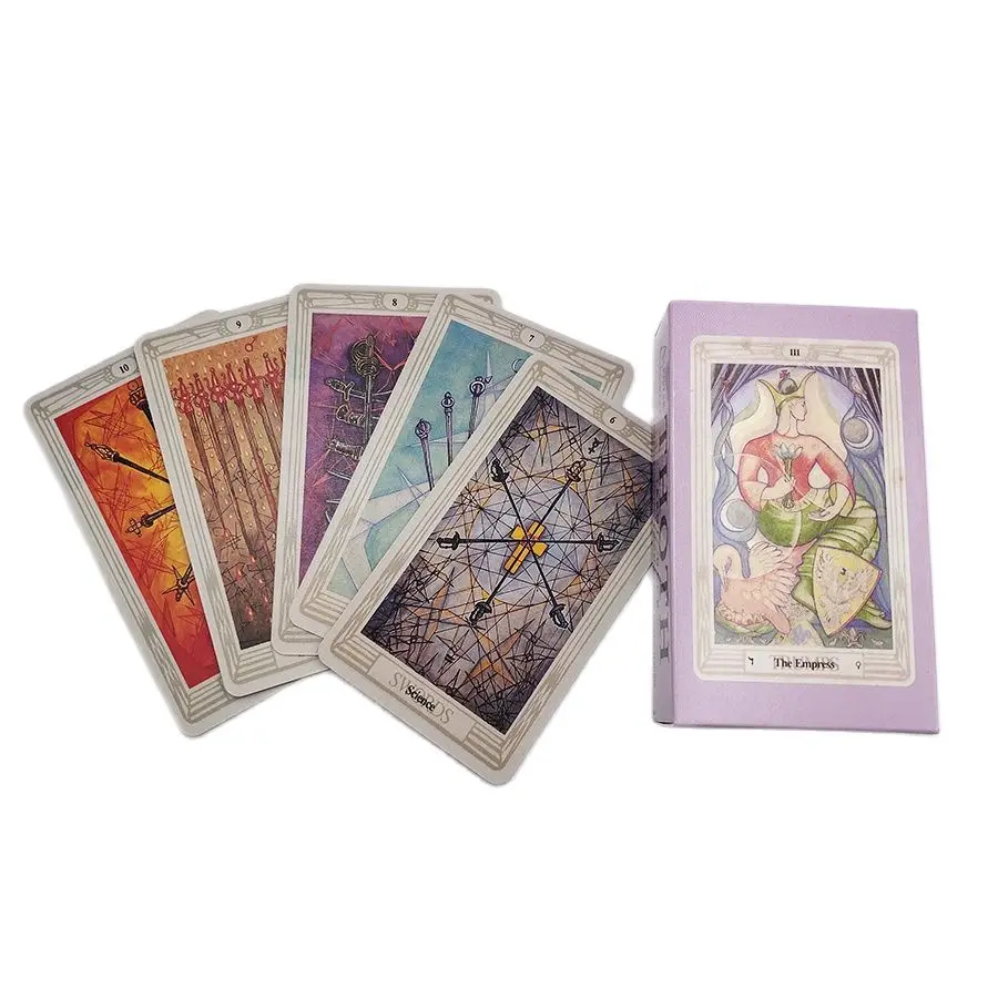 Aleister Crowley Tarot Deck Divination Fate Gameplay 78 Sheet Cards Family Entertainment Party Playing Board Game | Спорт и