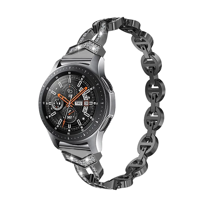 

Ремешок Алмазный для Samsung Galaxy watch 3 45 мм/41 мм/46 мм/42 мм/gear S3 Frontier/Active 2/S2 classic/huawei watch gt 2