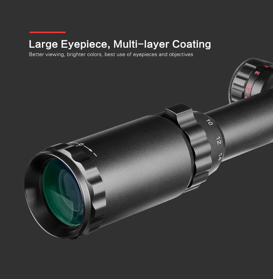 LEAPERS 4-16X40 Riflescope тактический оптический прицел красный зеленый и синий точечный прицел с подсветкой для охоты