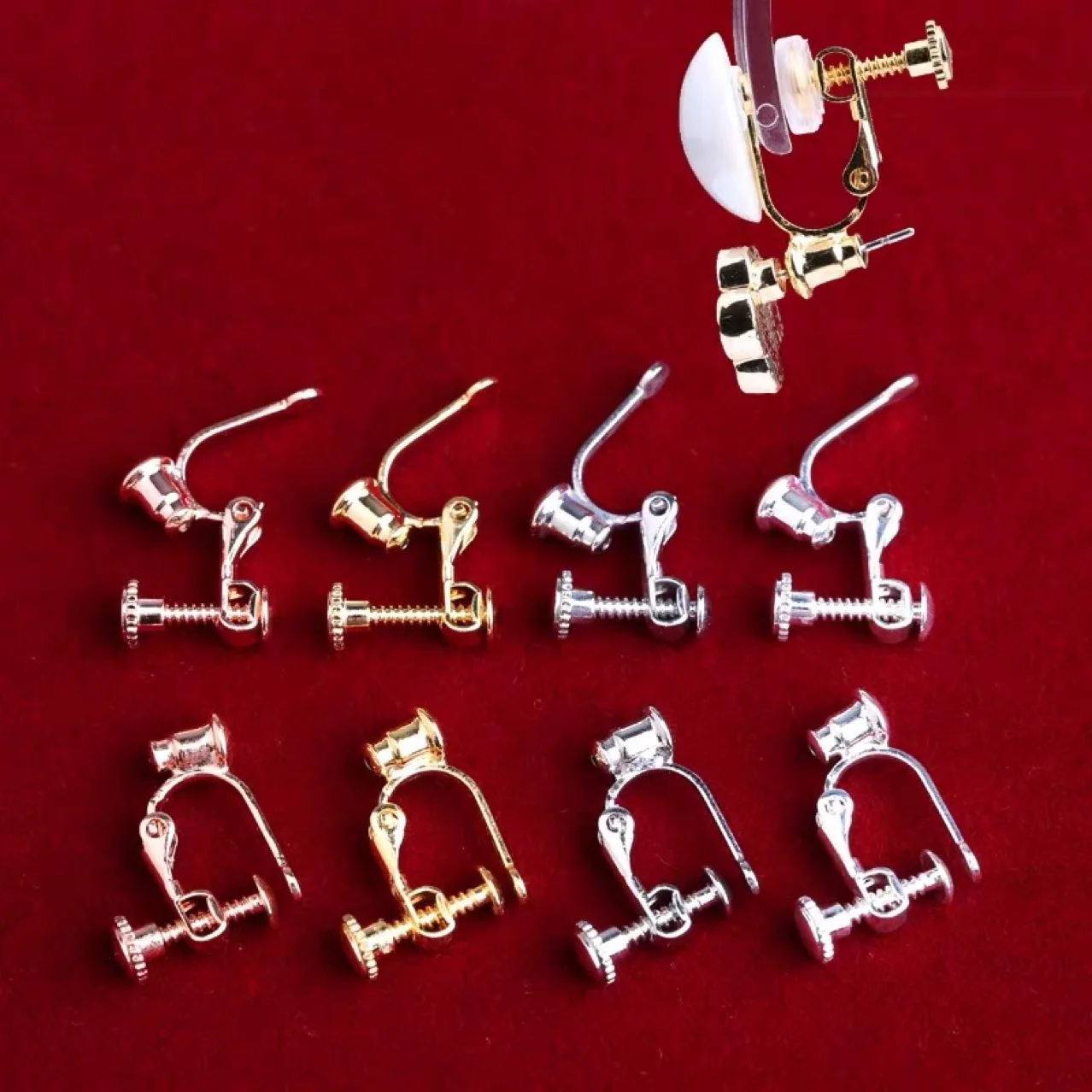 

10Pcs/Lot Bullet Head Non-pierced Ear Clip U-shaped Converter Earring Earring Accessories DIY Material for Making Earrings