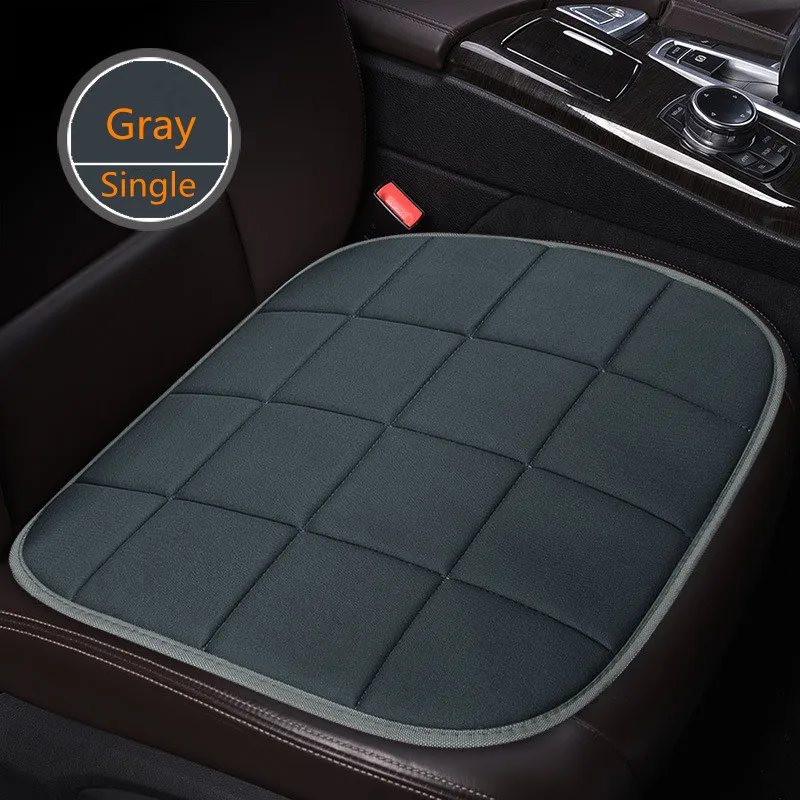 gray 1pc Стиль, Маленький Комплект из трех предметов, без подушки для автомобильного сиденья, одно сиденье, офисное, домашнее сиденье, подушка, товары для интерьера, автомобильные аксессуары - Название цвета: gray 1pc