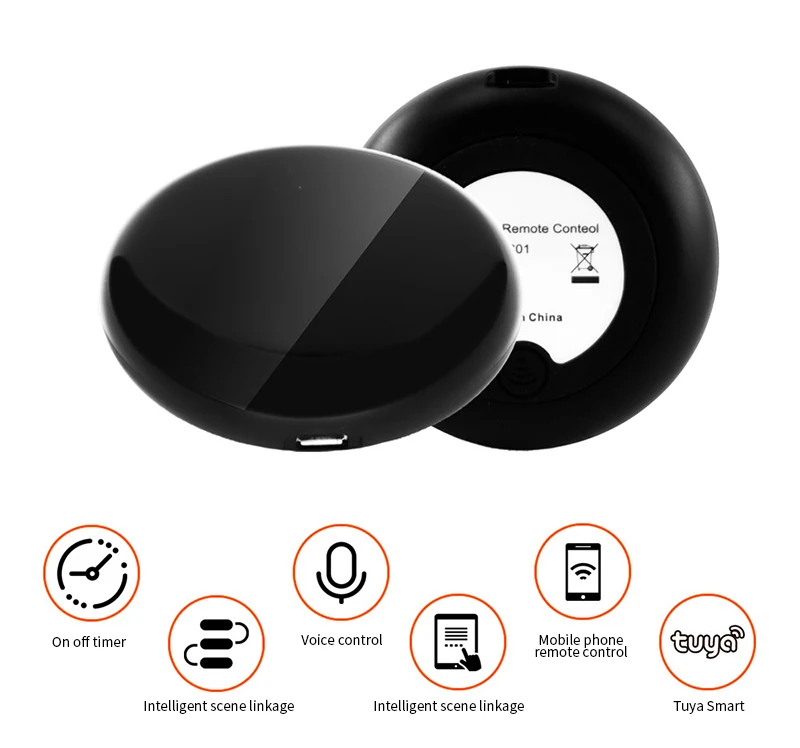 

Universal Smart Wireless WiFi-IR Remote Controller Tuya/Smart Life APP WiFi Infrared Remote Controller With Alexa Google Home