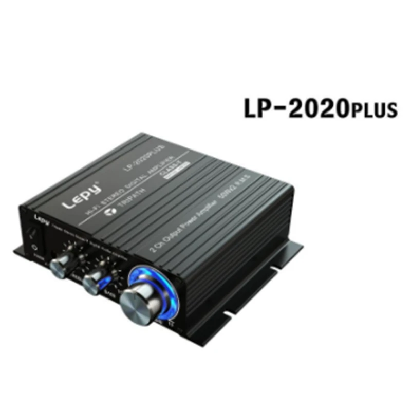 Lepy LP- Plus 2CH автомобильный усилитель цифровой плеер 2X50 Вт HIFI стерео аудио усилитель высокой мощности для домашнего мультимедиа AUX EU штекер
