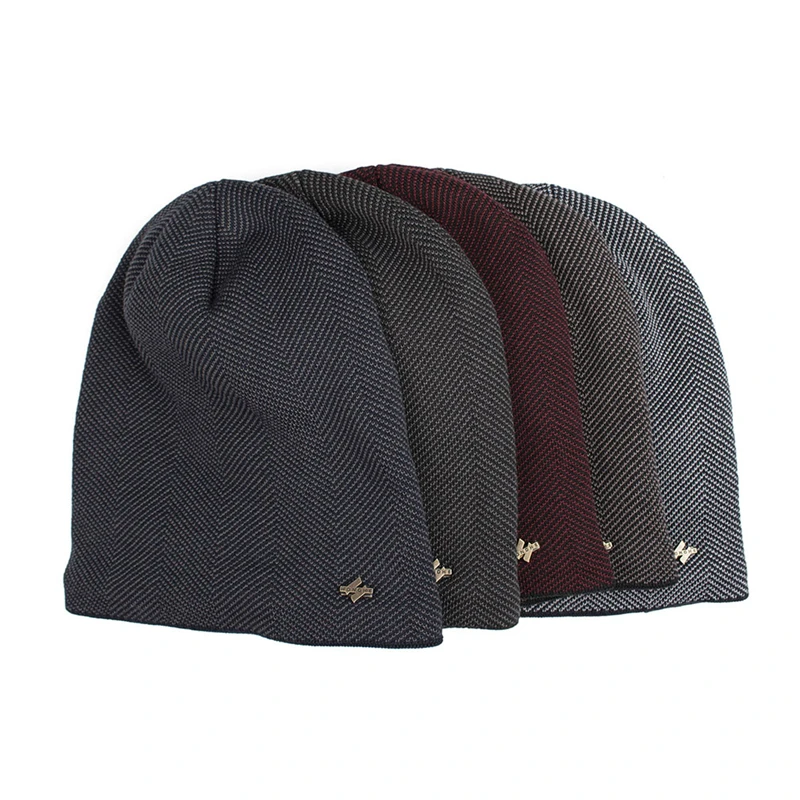 

Coral Fleece Winter Hat Beanies Men's Hat Scarf Warm Breathable Wool Knitted Hat For Boys Letter Double Layers Cap Gorro