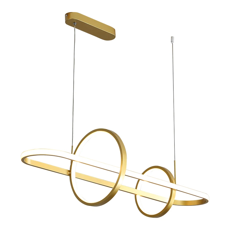 

Creative Modern Chandeliers Lights White Black Gold Aluminum Hanging led chandelier For Diningroom Bedroom kitchen lustre led