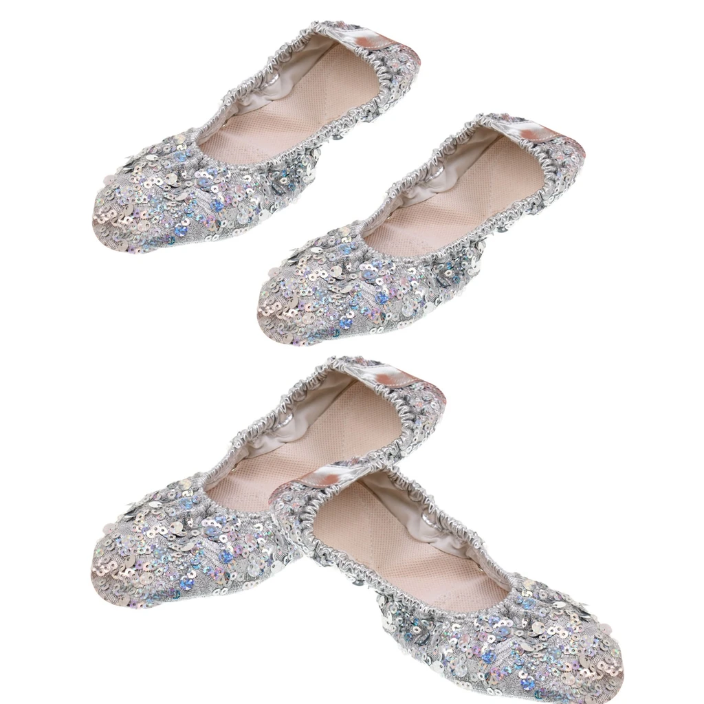 2 пары обувь для танцы живота мягкая подошва профессиональные танцевальные Туфли