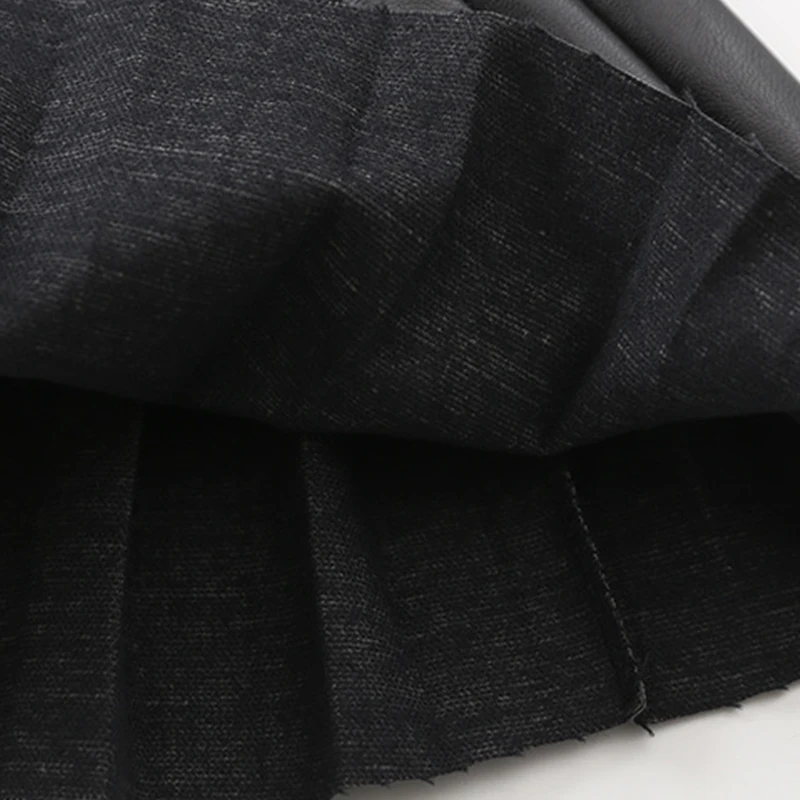 Юбки для девочек летние повседневные однотонные юбки из искусственной кожи