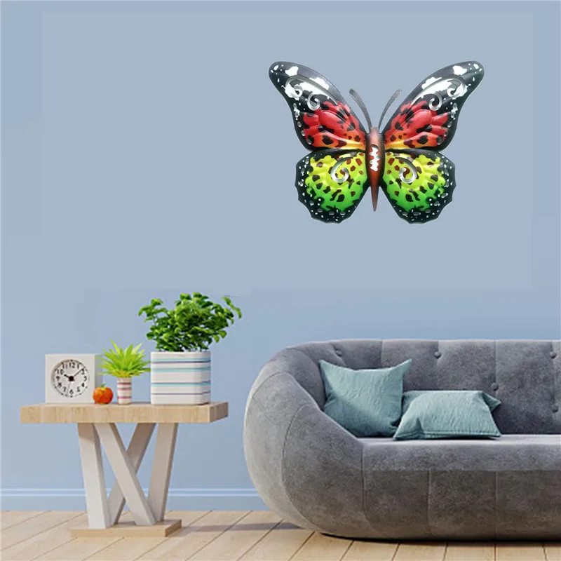 

Butterfly Shaped Metal Artware Figurine Decorative Tools Wall Decor for Living Room Bedroom