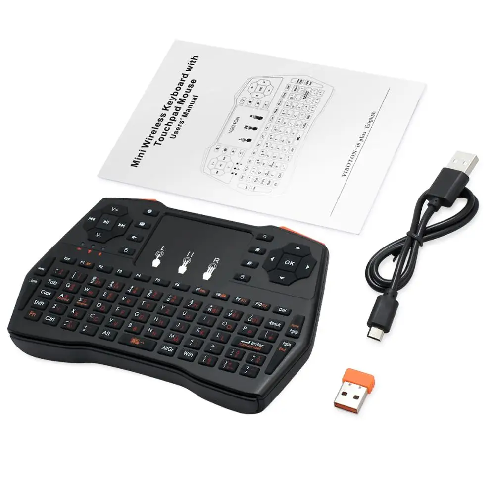 Proster для мини беспроводной 2 4G 72 клавиши клавиатура мышь сенсорная панель Smart TV Box PC