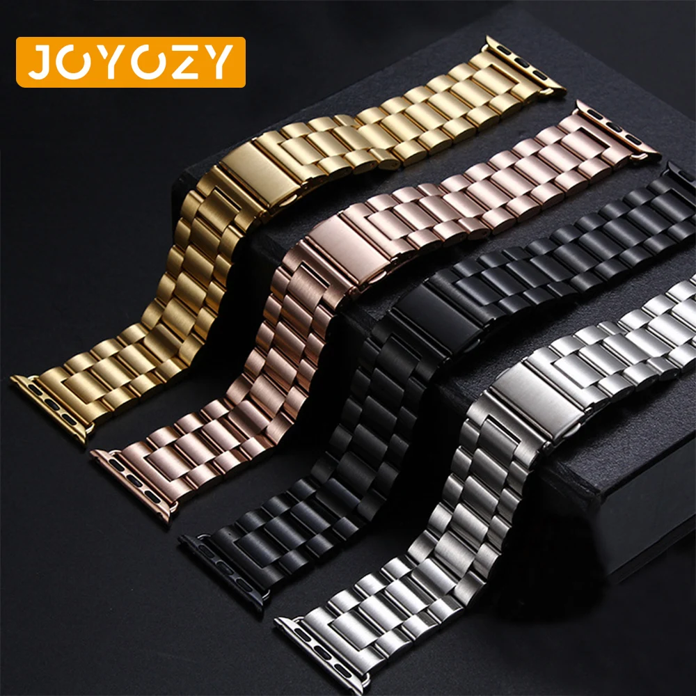 Ремешок для часов Joyozy из нержавеющей стали для Apple Watch 38 мм 42 мм 40 мм 44 мм сменный ремешок для часов iwatch серии 4 5 3 2 1