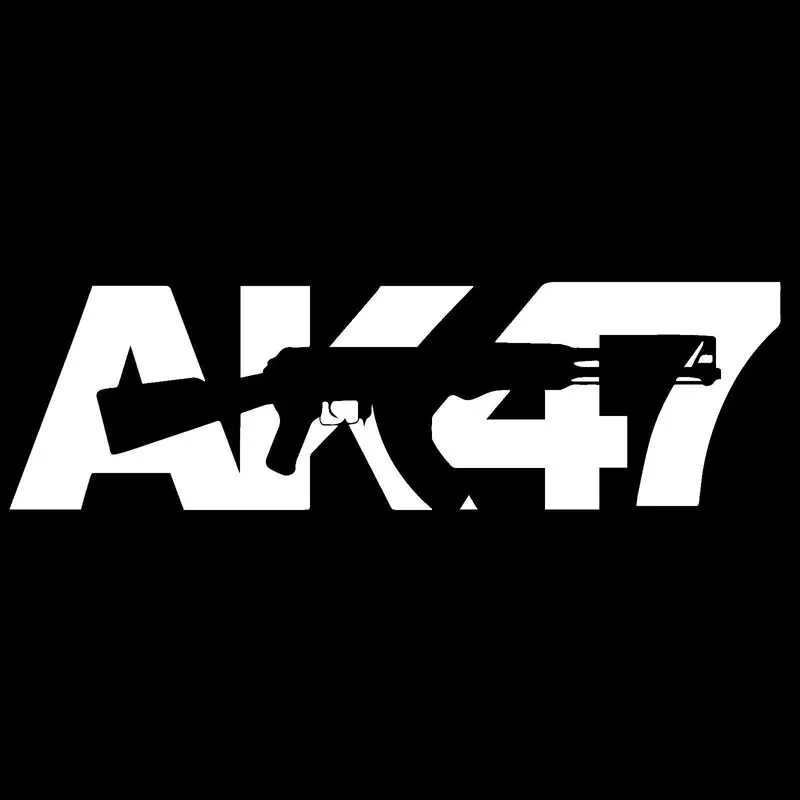 

AK-47 Cartoon Graffiti Car Sticker Styling Motorcycles Bumper Windshield Laptop Lovely Cover Scratch Decal Accessories KK18*6cm