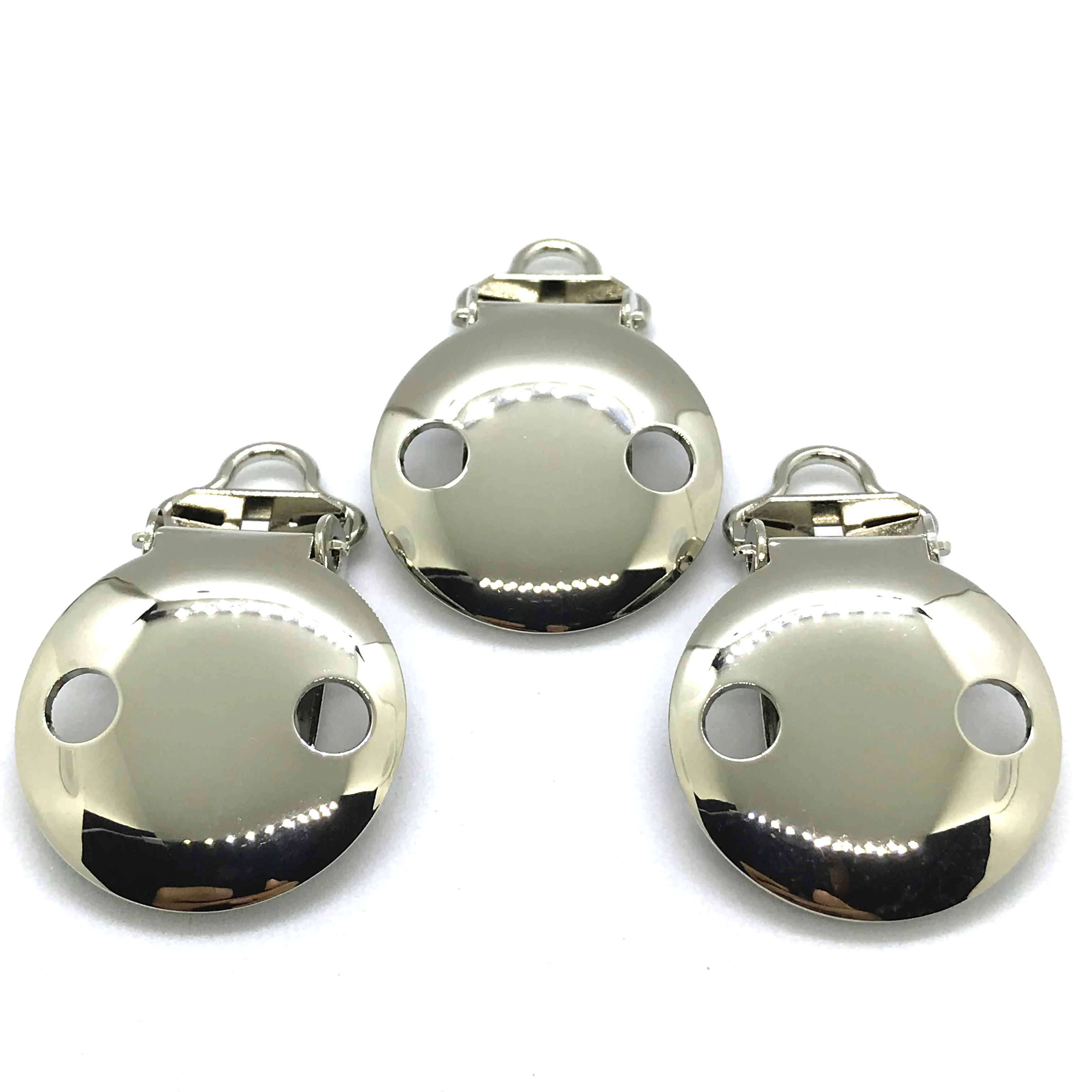 25 шт маленькая петля 5 мм Серебряный Цвет 2 отверстия соски зажимы EN 12586|Детские