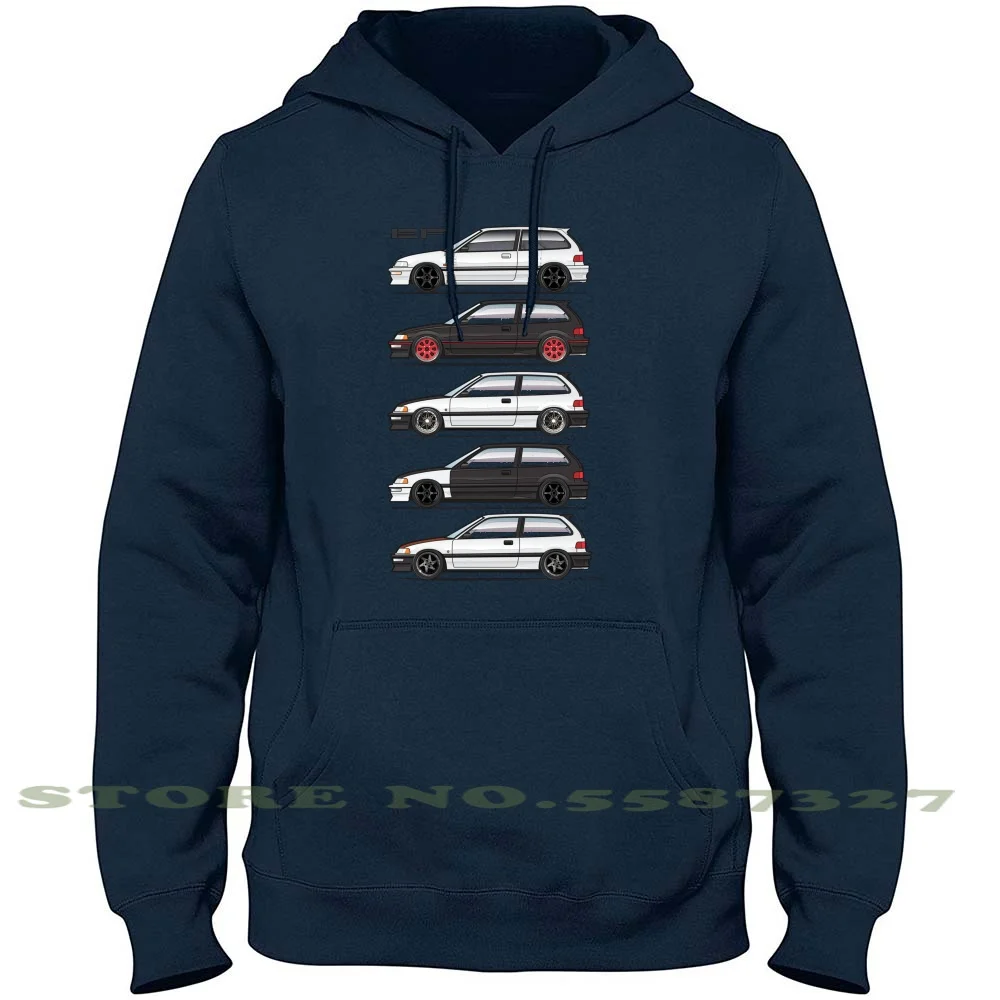 

Five Ef Hatches Hoodies Sweatshirt For Men Women 88 89 90 91 1988 1989 1990 1991 Civic Hatch Hatchback Ef Jdm Si Drift Racing