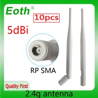 eoth 10pcs 2 4g antenna 5dbi sma female wlan wifi 2 4ghz antene pbx iot module router tp link signal receiver antena high gain