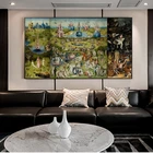 Сад земной прелести холст настенные картины известные художественные по Hieronymus Wall Art Плакаты картинки для Гостиная