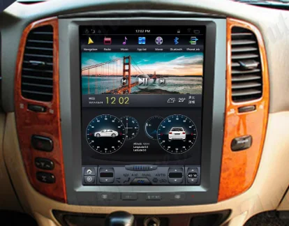 Android PX6 Tesla экран для TOYOTA LAND CRUISER LC100/Lexus LX470 2002-2007 автомобильный мультимедийный плеер радио Обновление gps отслеживание - Цвет: LC100  9.0 4GB-64GB