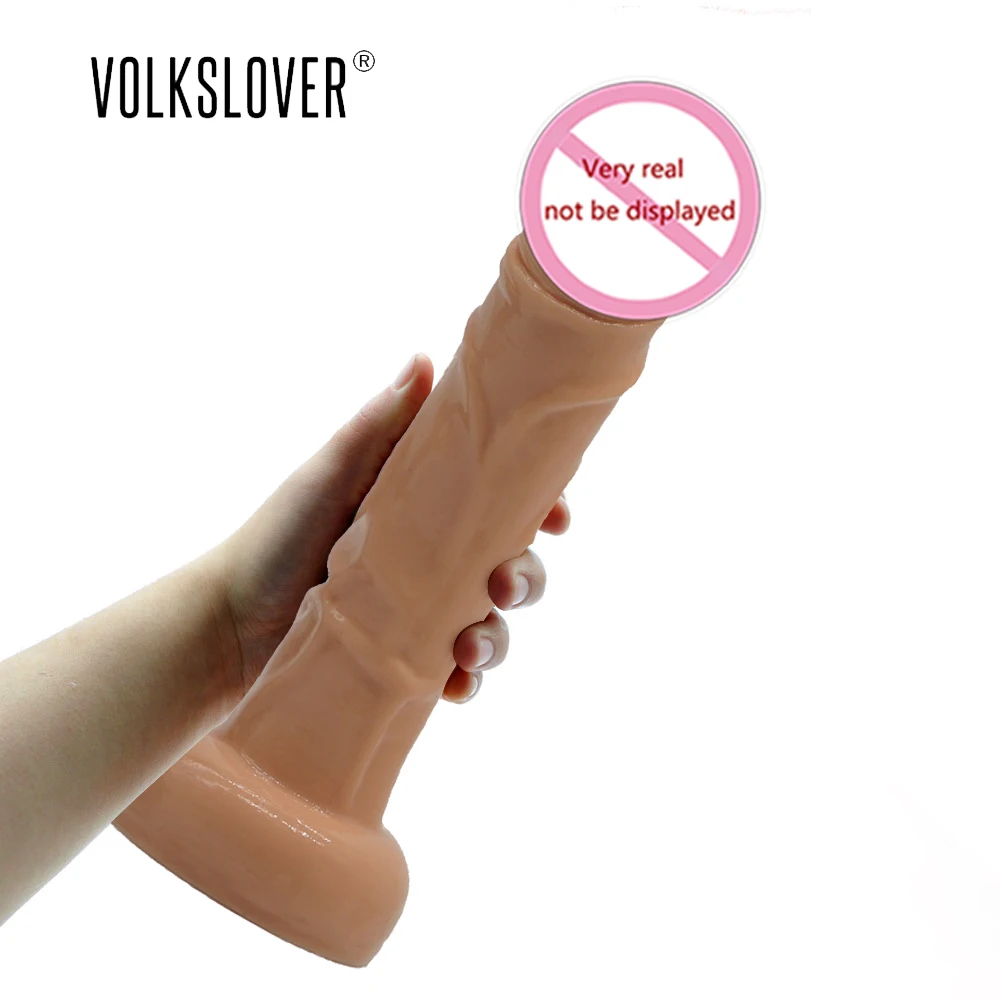 Большой фаллоимитатор VOLKSLOVE Вибратор для взрослых мягкий женский мастурбатор