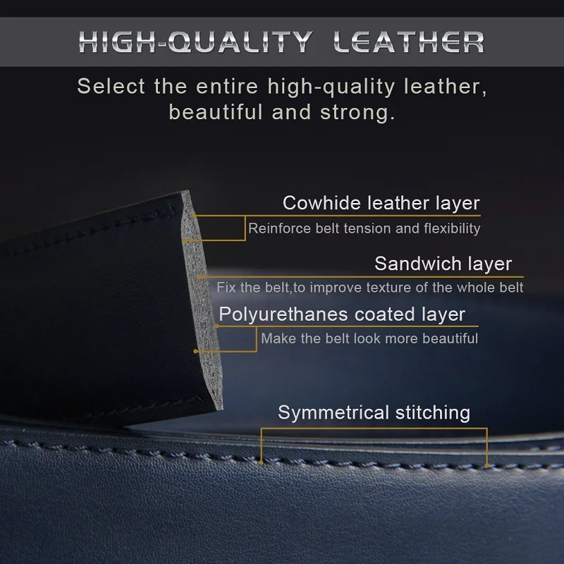 Мужской ремень из натуральной кожи|automatic buckle belt|brand genuine leather beltgenuine belt |