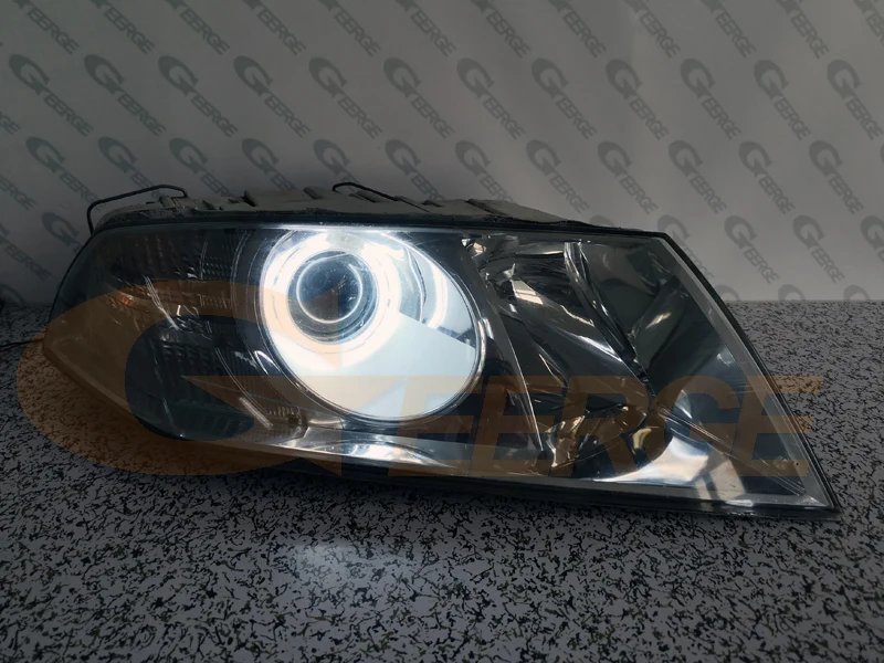 Для SKODA OCTAVIA 2 MK2 предварительно Фасонная ксеноновая фара 2004-2008 отличное Ультра яркое освещение CCFL angel eyes kit Halo Ring