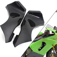 black motorcycle imported air duct shell fairing abs plastic moto air duct tube cover fits for kawasaki ninja zx6r 2005 2006