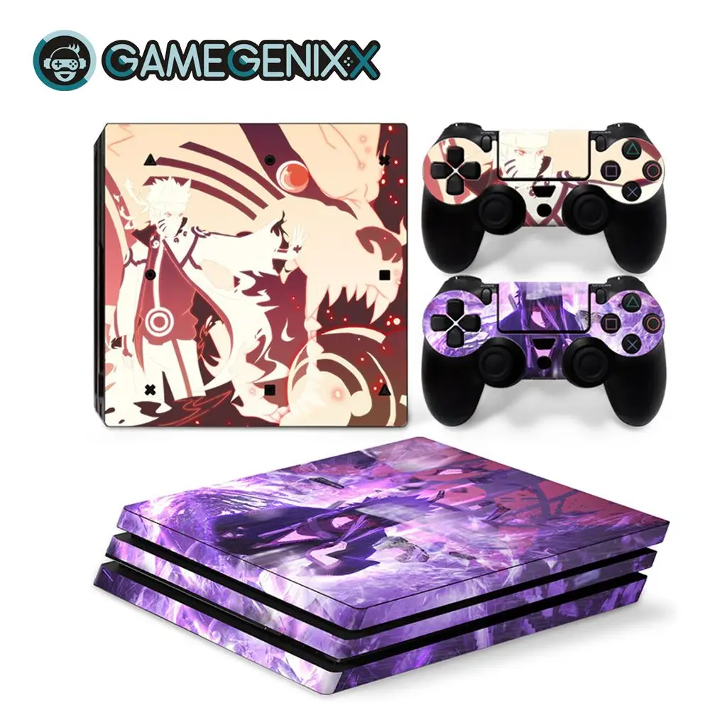 GAMEGENIXX Кожа Наклейка Защитная Наклейка Обложка для PS4 Pro консоли и 2 контроллеров-Наруто