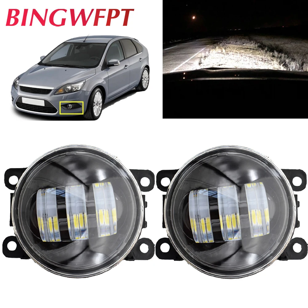 

2Pcs/lot For Ford FOCUS MK2 2004-2010 For Focus MK3 Hatchback 2011-2015 Car H11 12V LED High Quality Fog Light